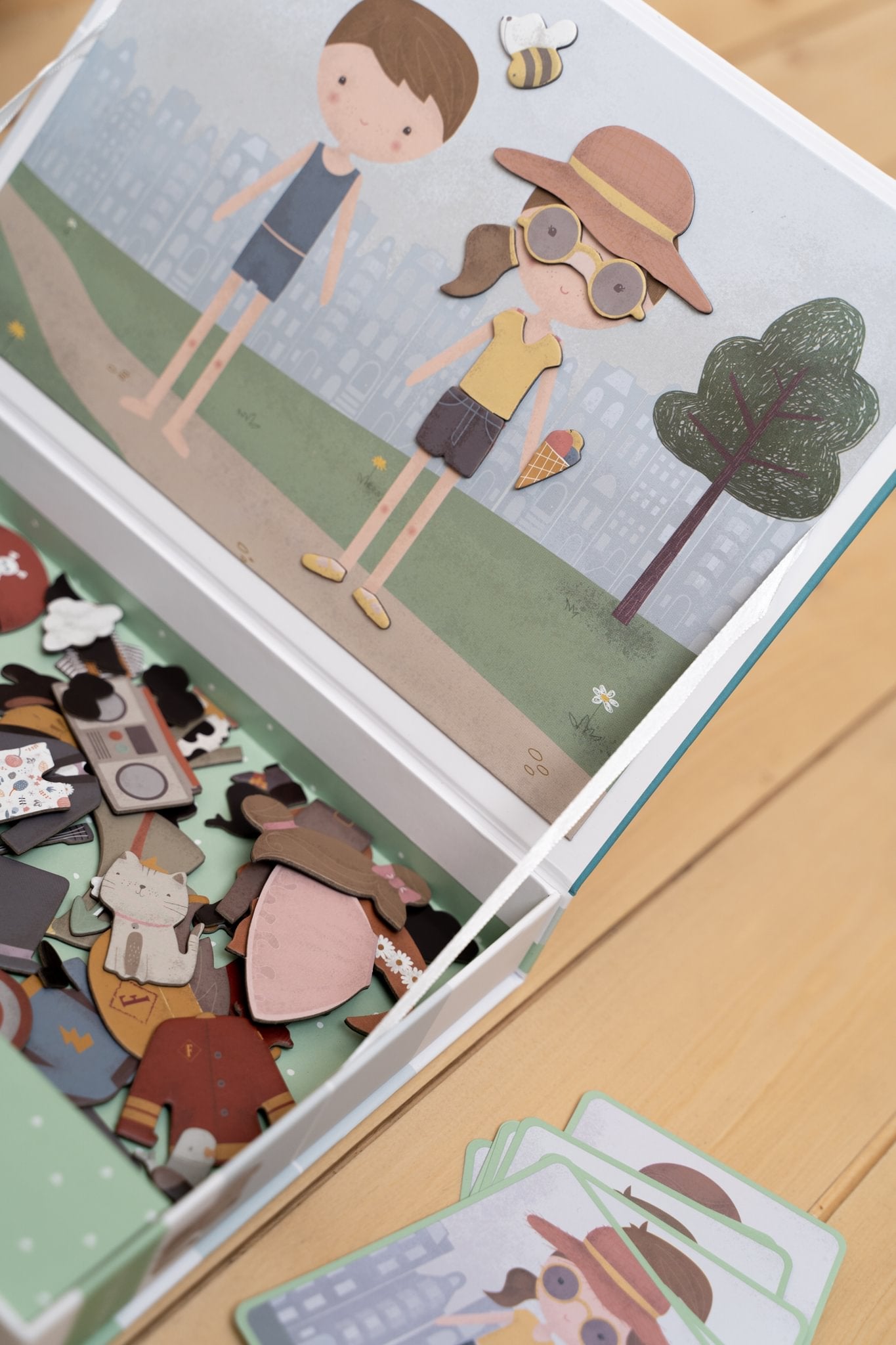 Little Dutch Magnetinė dėlionė „Jim ir Rosa“ - Uogų kopos