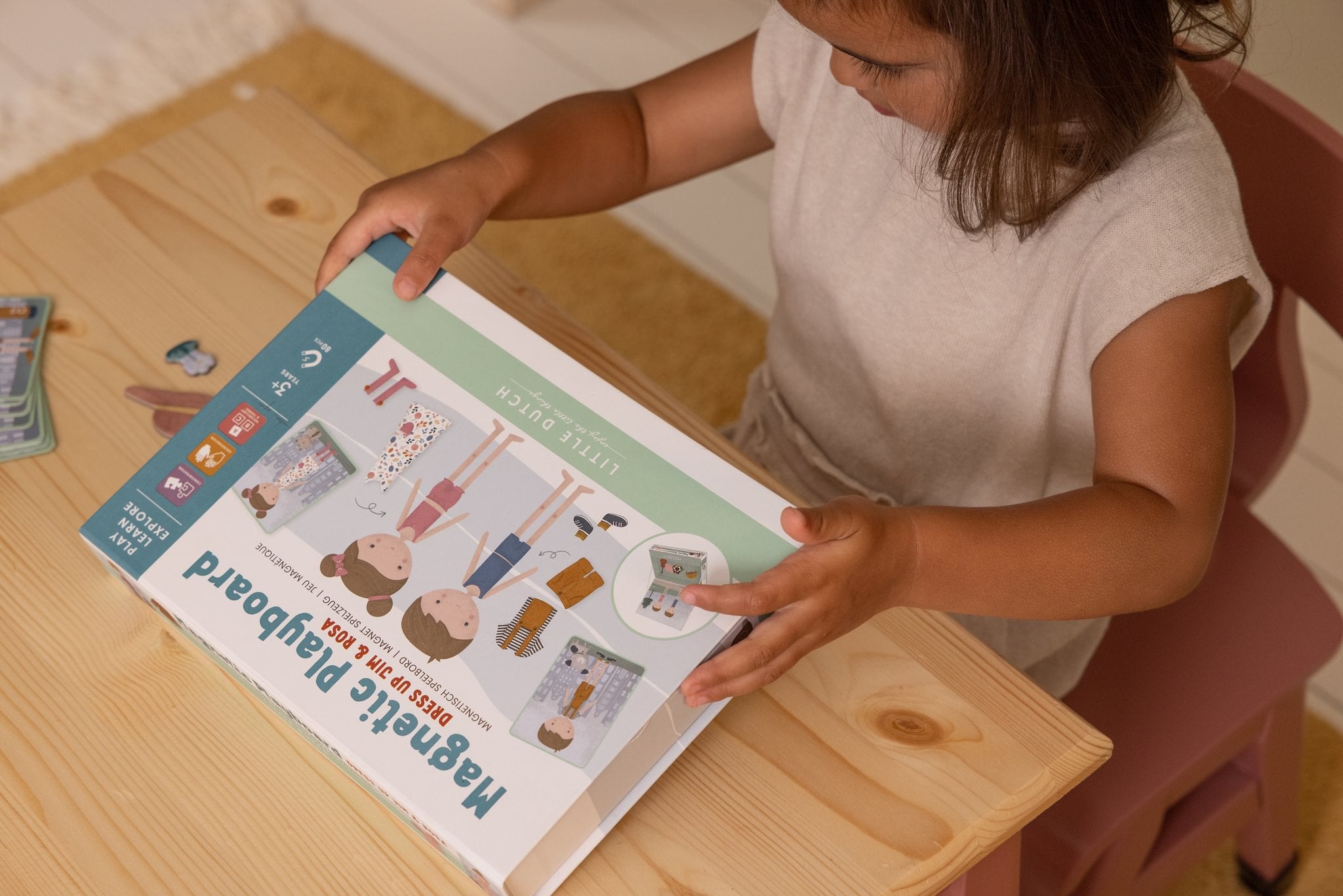 Little Dutch Magnetinė dėlionė „Jim ir Rosa“ - Uogų kopos