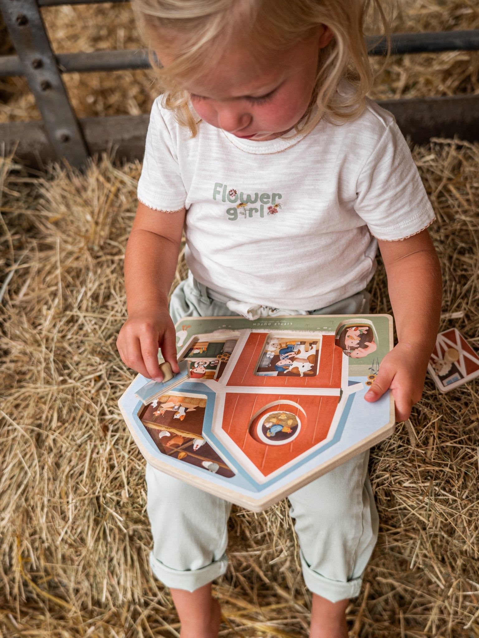 Little Dutch Medinė dėlionė „Little Farm" - Uogų kopos