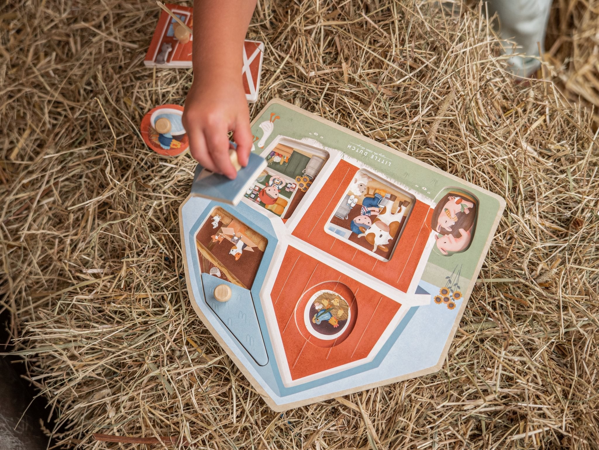 Little Dutch Medinė dėlionė „Little Farm" - Uogų kopos