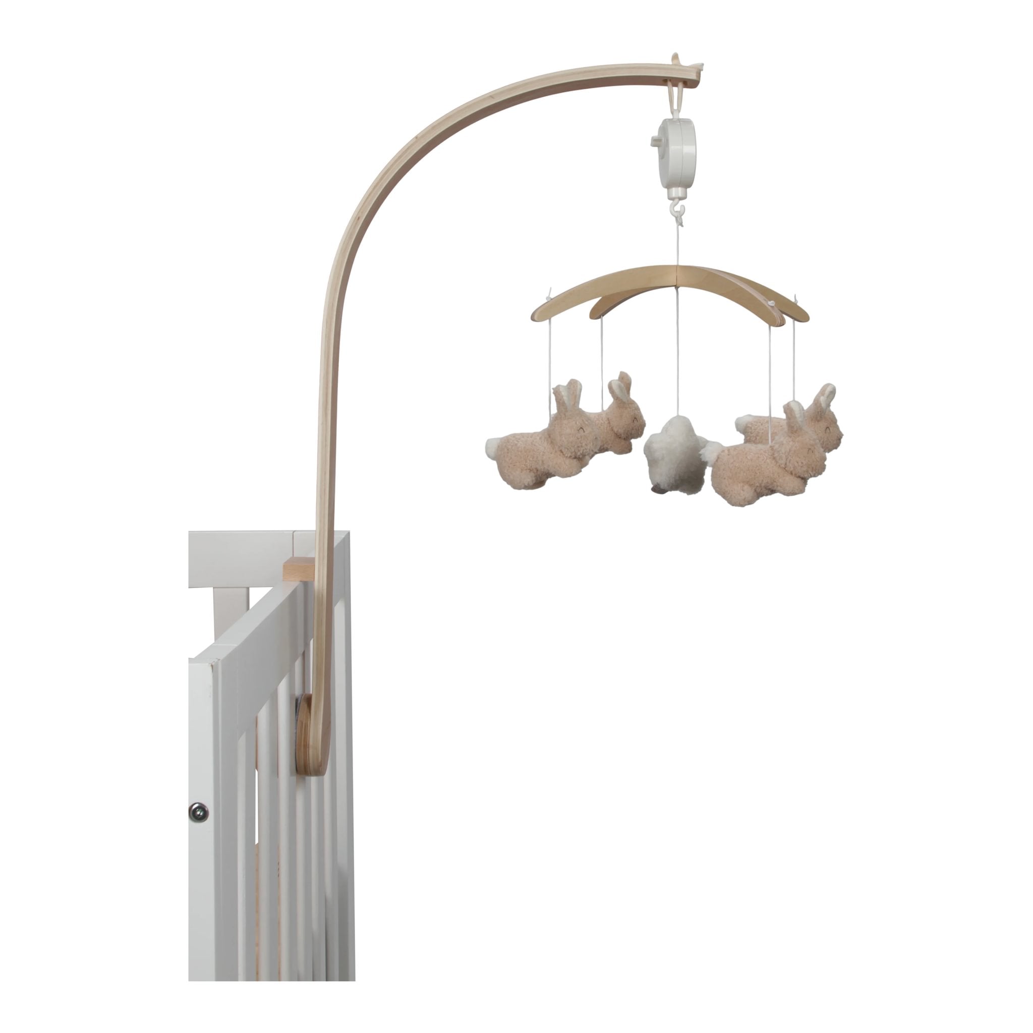 Little Dutch Medinė muzikinė karuselė "Baby Bunny" - Uogų kopos