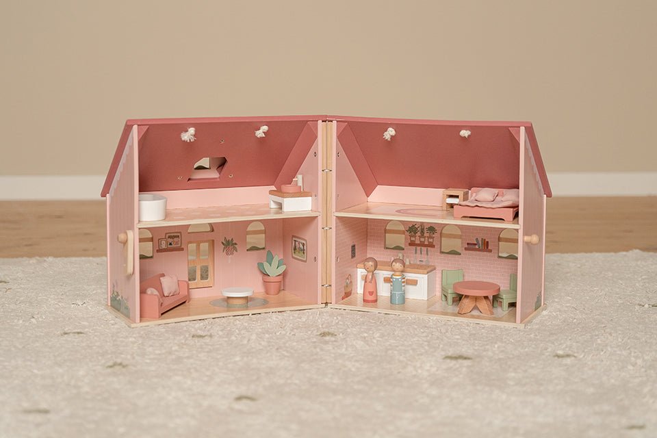 Little Dutch Medinis nešiojamas lėlių namelis - Uogų kopos