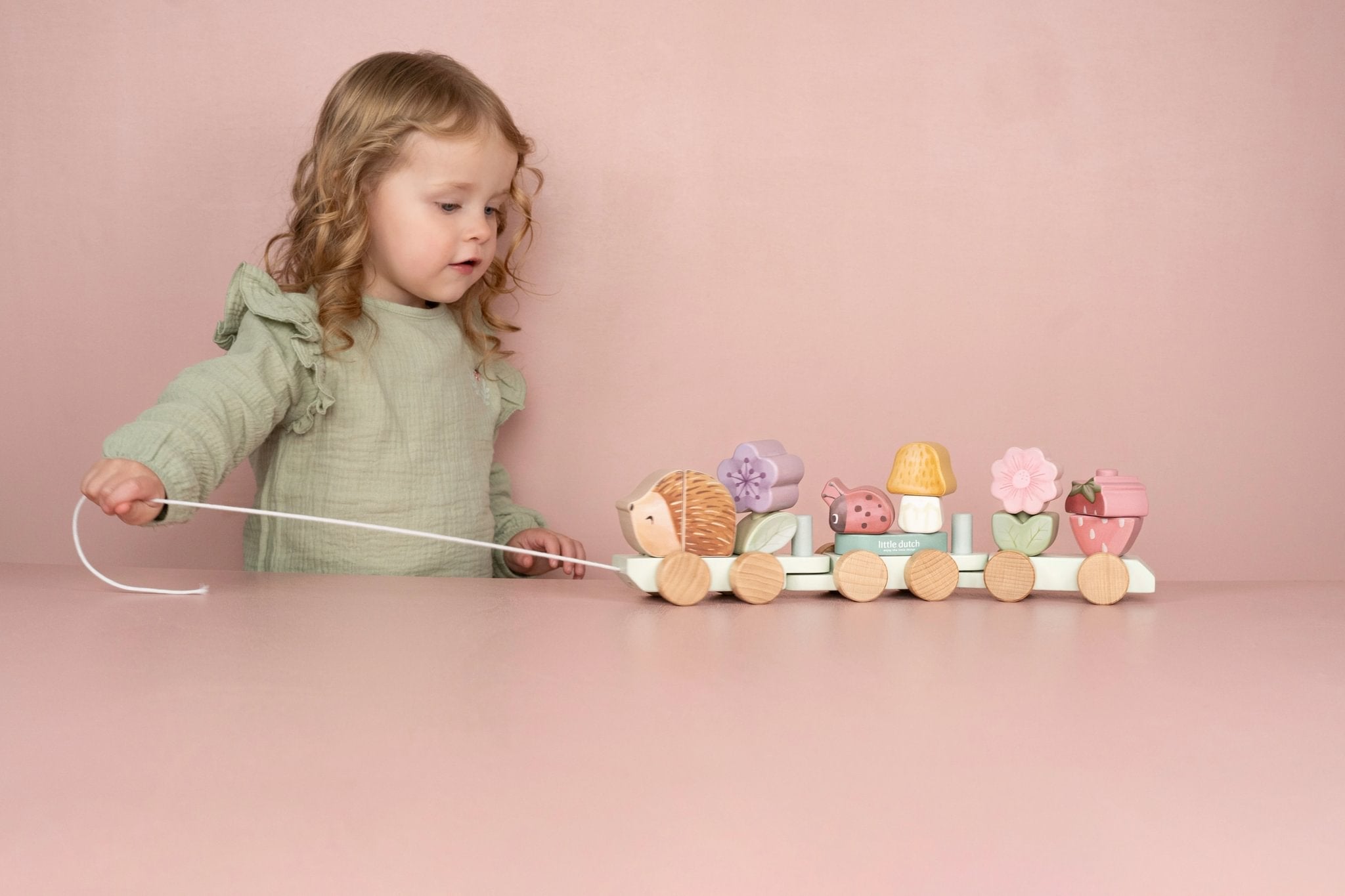 Little Dutch Medinis traukinukas „Fairy Garden“ - Uogų kopos