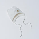 Vilaurita Medvilninė šilta kepurė naujagimiui - Balta - Uogų kopos