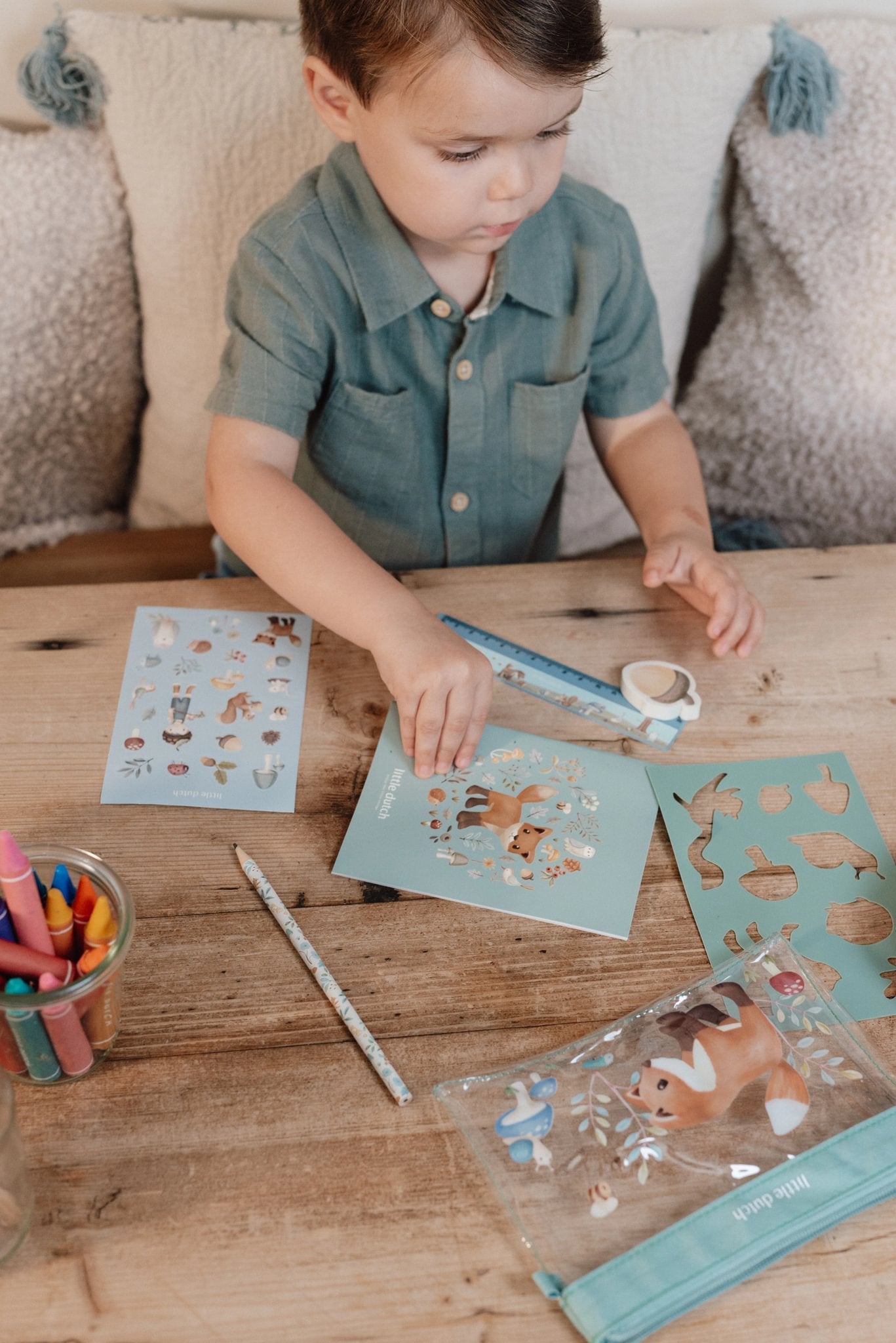 Little Dutch Meninis ir kanceliarinis rinkinys „Forest Friends" - Uogų kopos