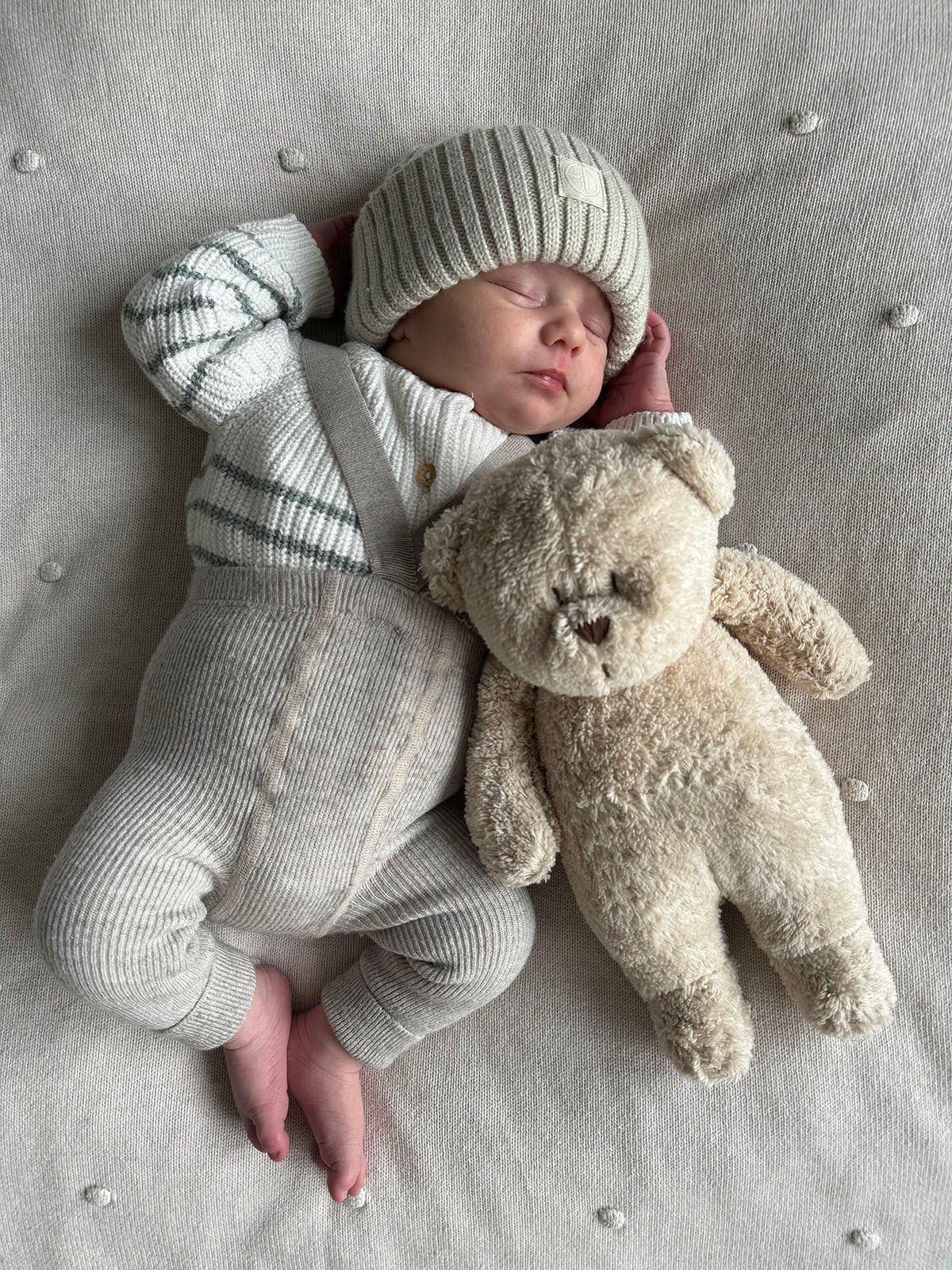 Moonie Migdukas Moonie 2.0 Organic Bear - Cappuccino - Uogų kopos