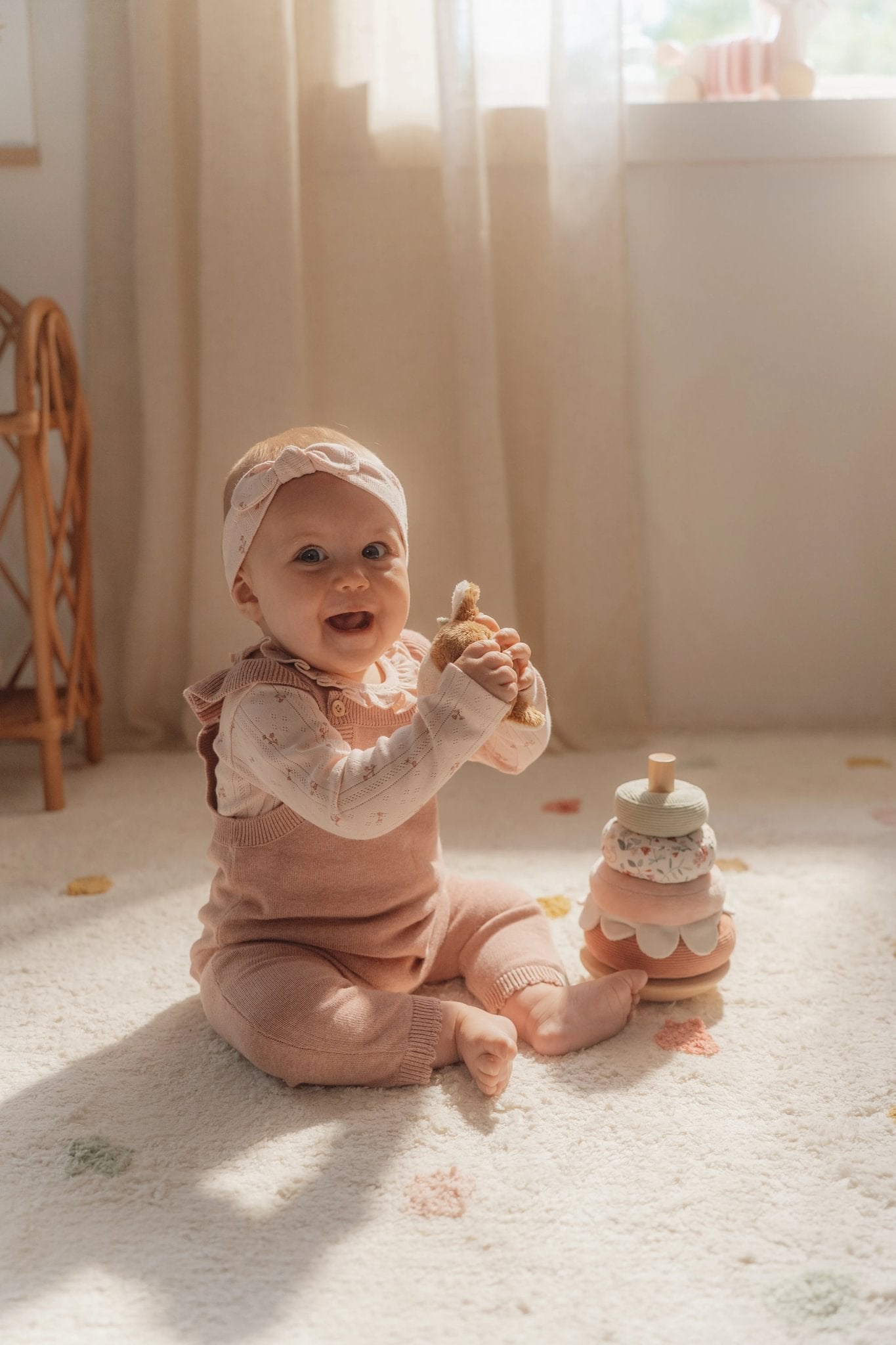 Little Dutch Minkšta dėliojimo piramidė „Fairy Garden“ - Uogų kopos