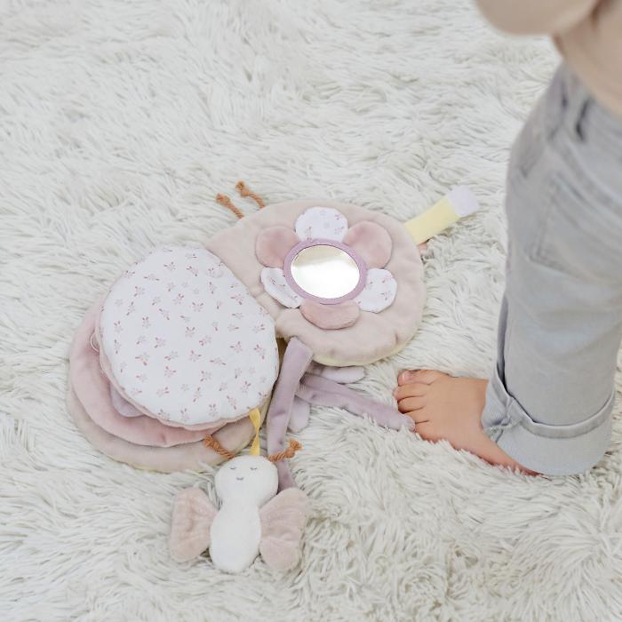 NATTOU Minkšta veiklos knygelė - Drugelis - Uogų kopos