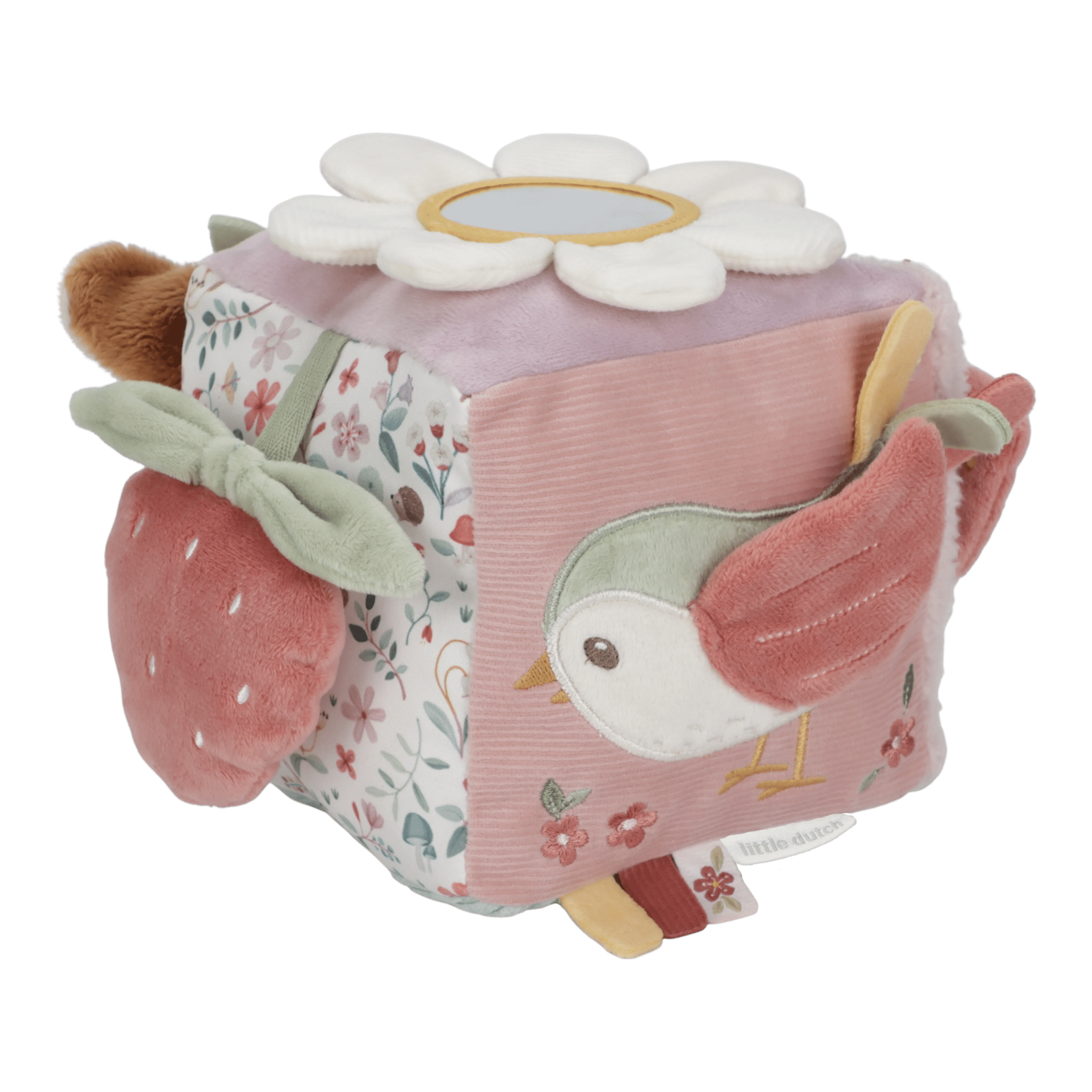 Little Dutch Minkštas veiklos kubas „Fairy Garden“ - Uogų kopos