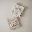 Mushie Muslino medvilnės prausimosi merliukai 5vnt. - Rožinės gėlės - Uogų kopos