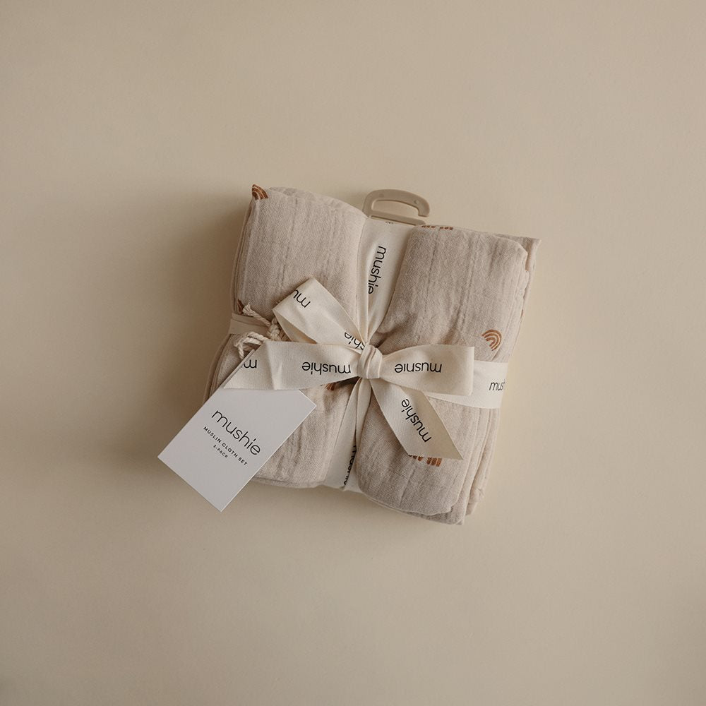 Mushie Muslino merliukai, 3vnt - Vaivorykštė - Uogų kopos