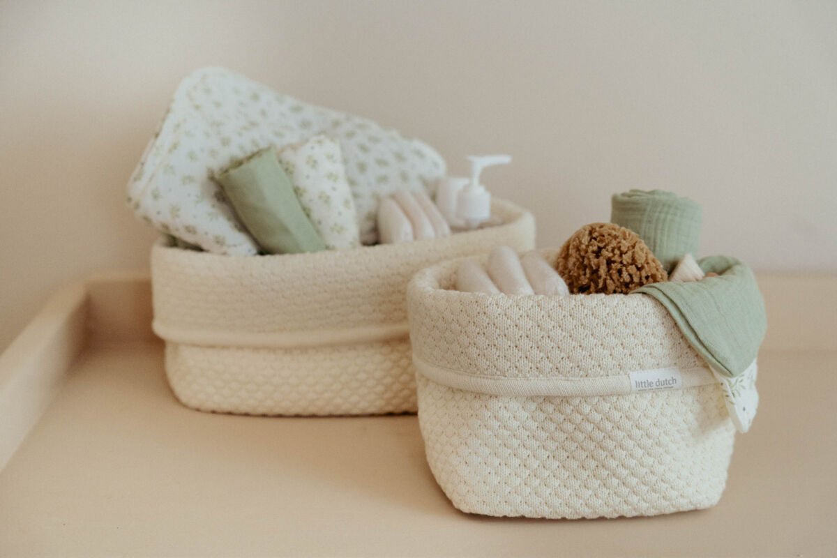 Little Dutch Muslino vystyklai/merliukai „Blueberry Leaves/Sage“ - Uogų kopos