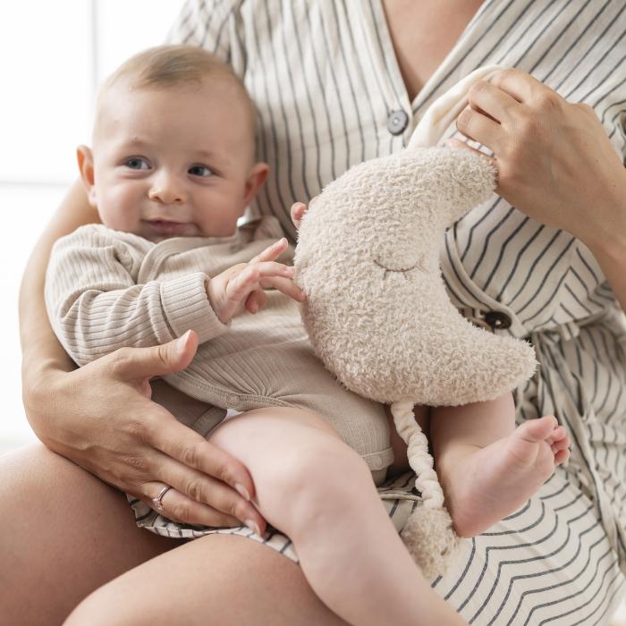 NATTOU Muzikinis pliušinis žaislas - Mėnulis - Uogų kopos