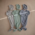 Mushie Naujagimio kepurėlė 0 - 3 mėn. - Pilka - Uogų kopos