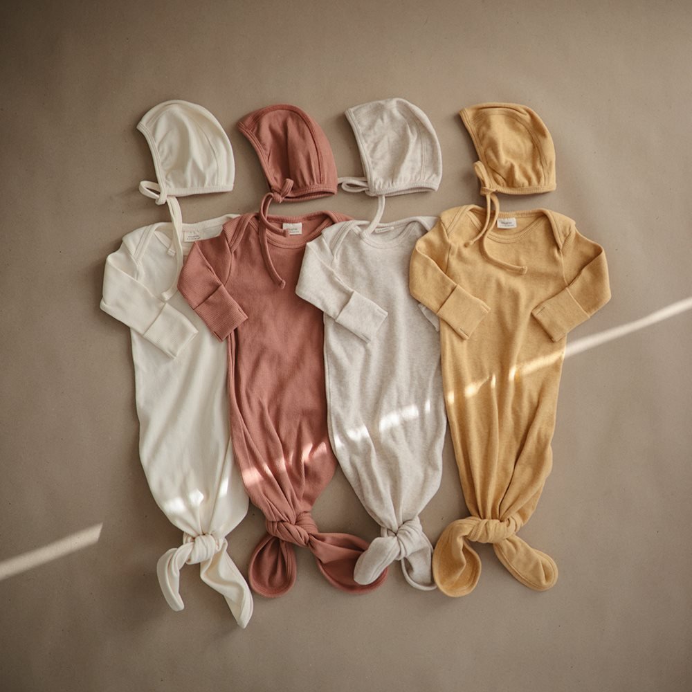 Mushie Naujagimio kepurėlė 0 - 3 mėn. - Rožinė - Uogų kopos