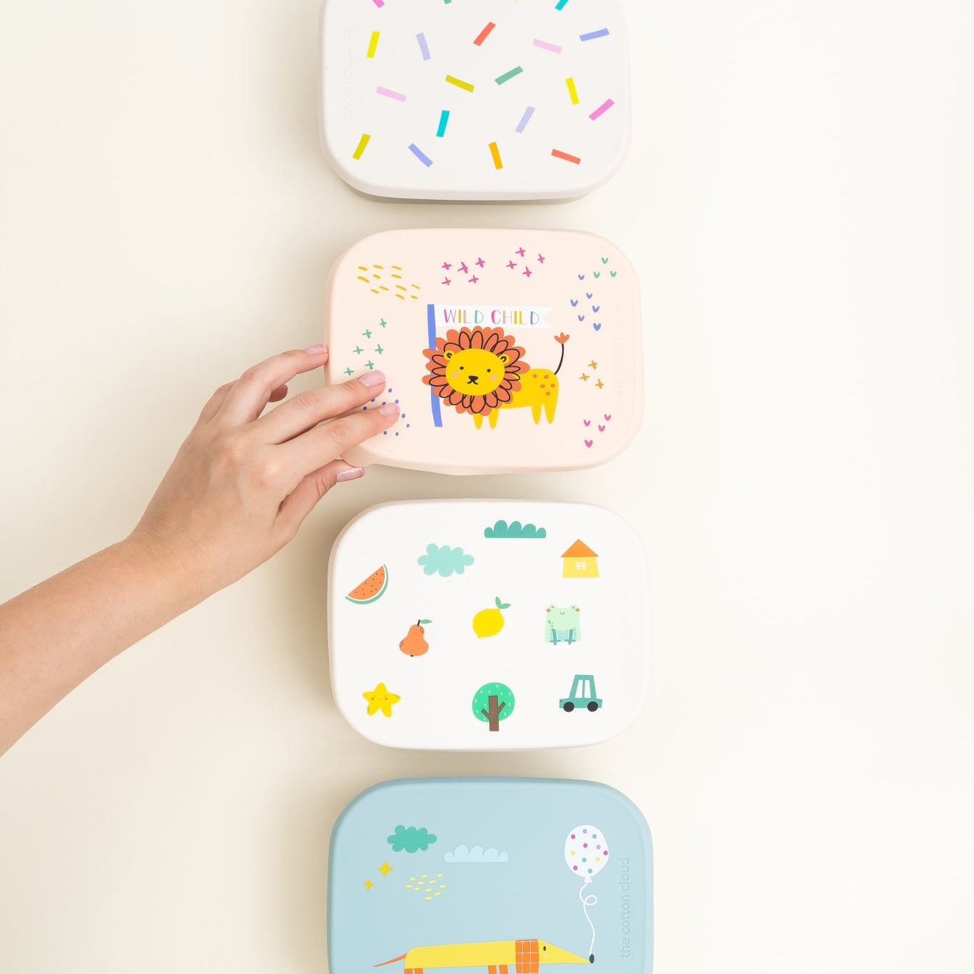 The Cotton Cloud Nerūdijančio plieno užkandžių dėžutė - Confetti - Uogų kopos