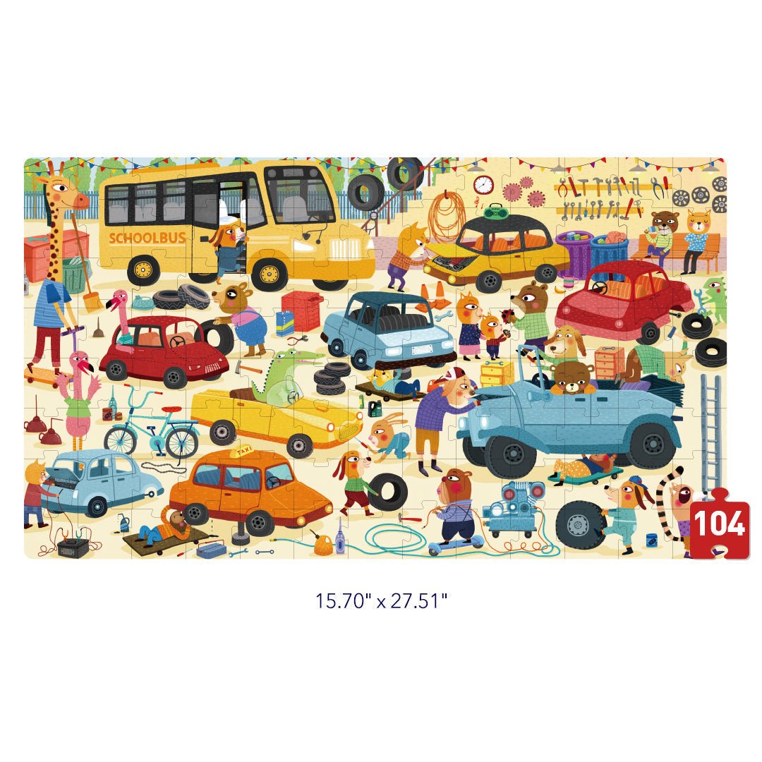 Mideer Nešiojama dėlionė - Garažas - Uogų kopos