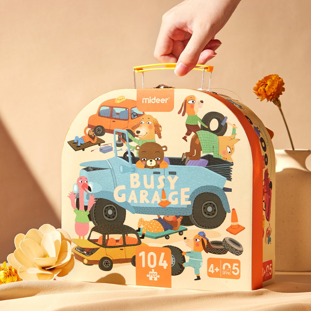 Mideer Nešiojama dėlionė - Garažas - Uogų kopos