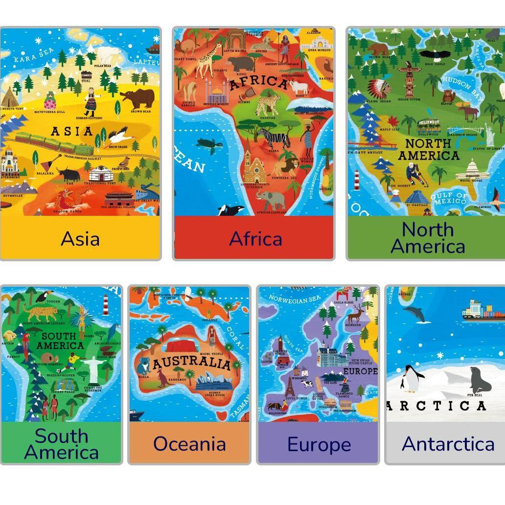 Mideer Nešiojama dėlionė - Pasaulio žemėlapis - Uogų kopos