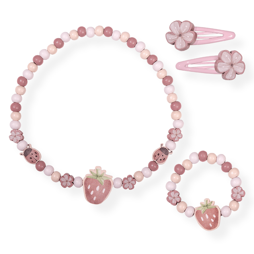 Little Dutch Papuošalų rinkinys „Strawberry“ - Uogų kopos
