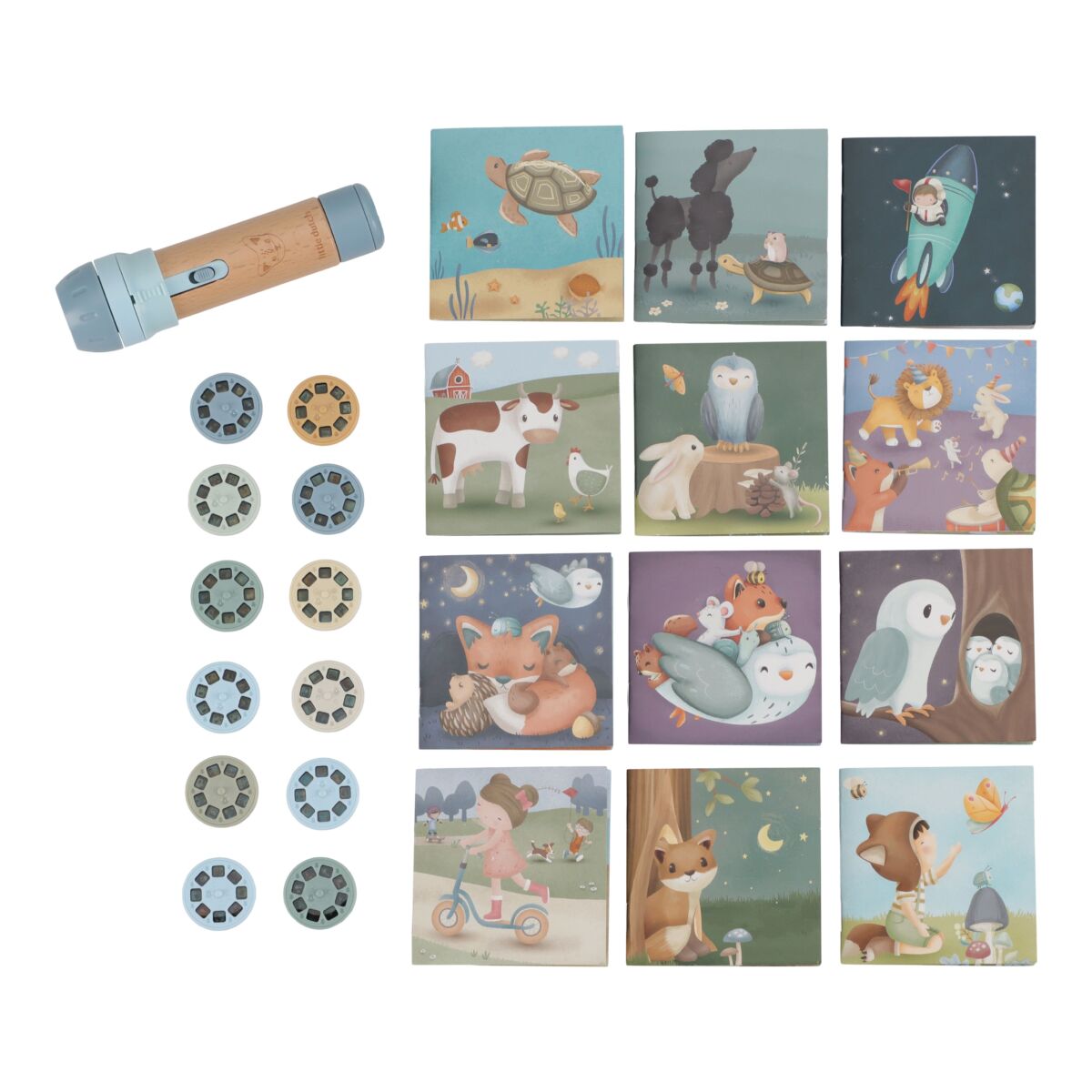 Little Dutch Pasakų projektorius „Miško draugai“ - Uogų kopos