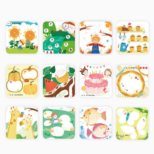 Mideer Piešimo pirštais rinkinys - Slaptas Sodas - Uogų kopos