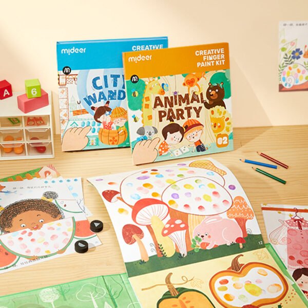 Mideer Piešimo pirštais rinkinys - Slaptas Sodas - Uogų kopos