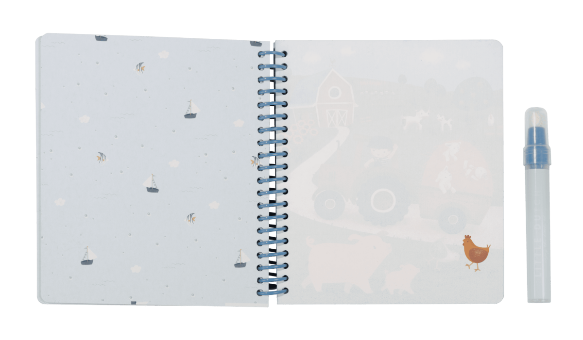 Little Dutch Piešimo su vandeniu knygelė "Džimas ir draugai" - Uogų kopos