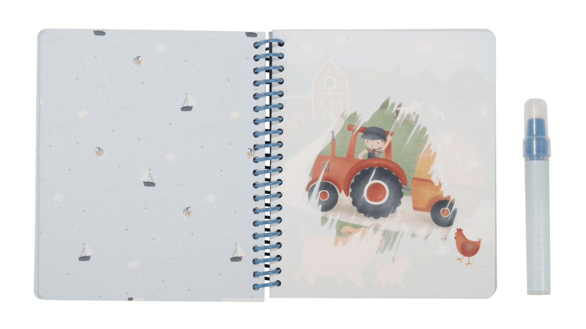 Little Dutch Piešimo su vandeniu knygelė "Džimas ir draugai" - Uogų kopos