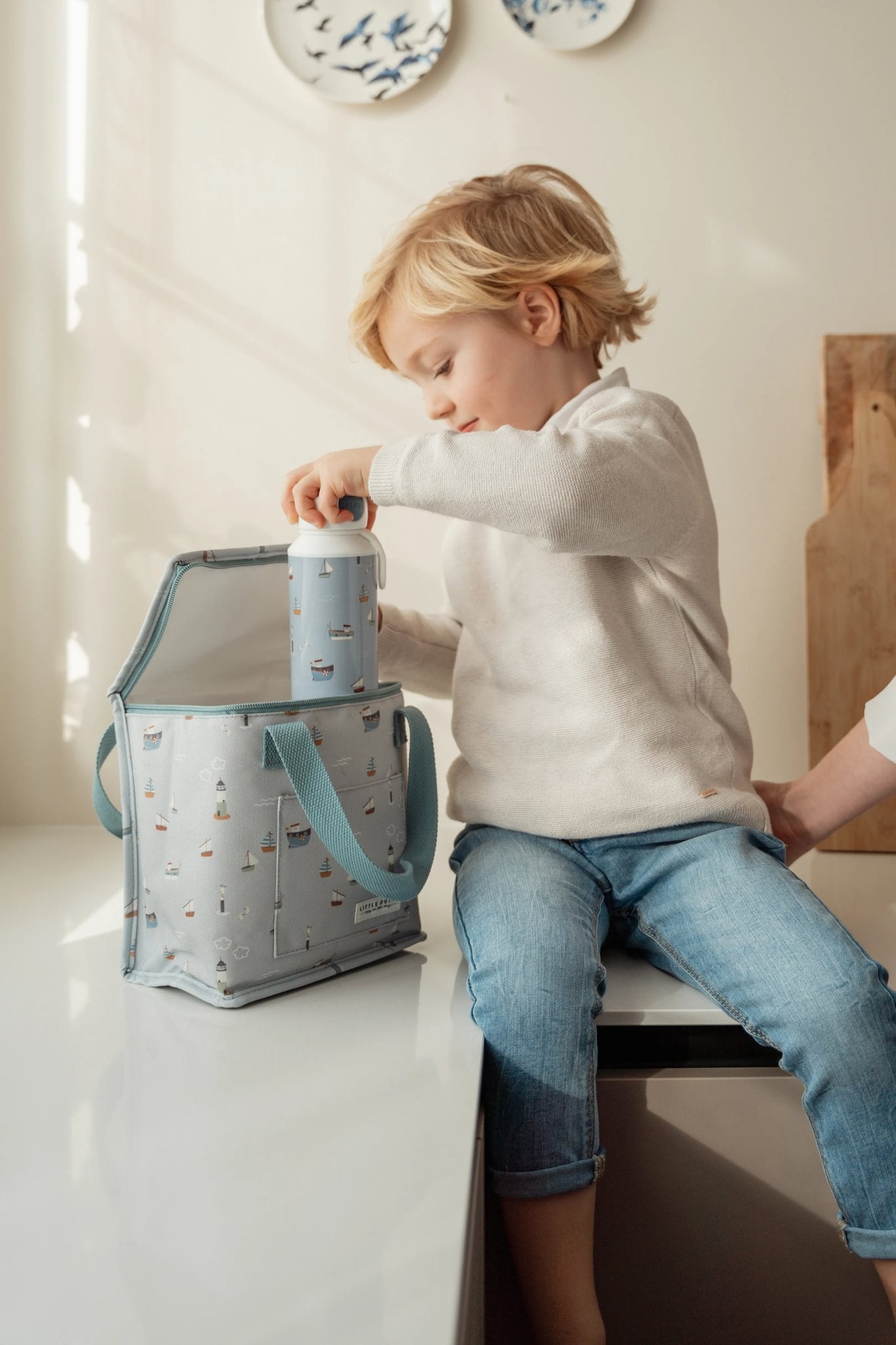 Little Dutch Pietų dėžutės ir gertuvės rinkinys „Sailors Bay“ - Uogų kopos