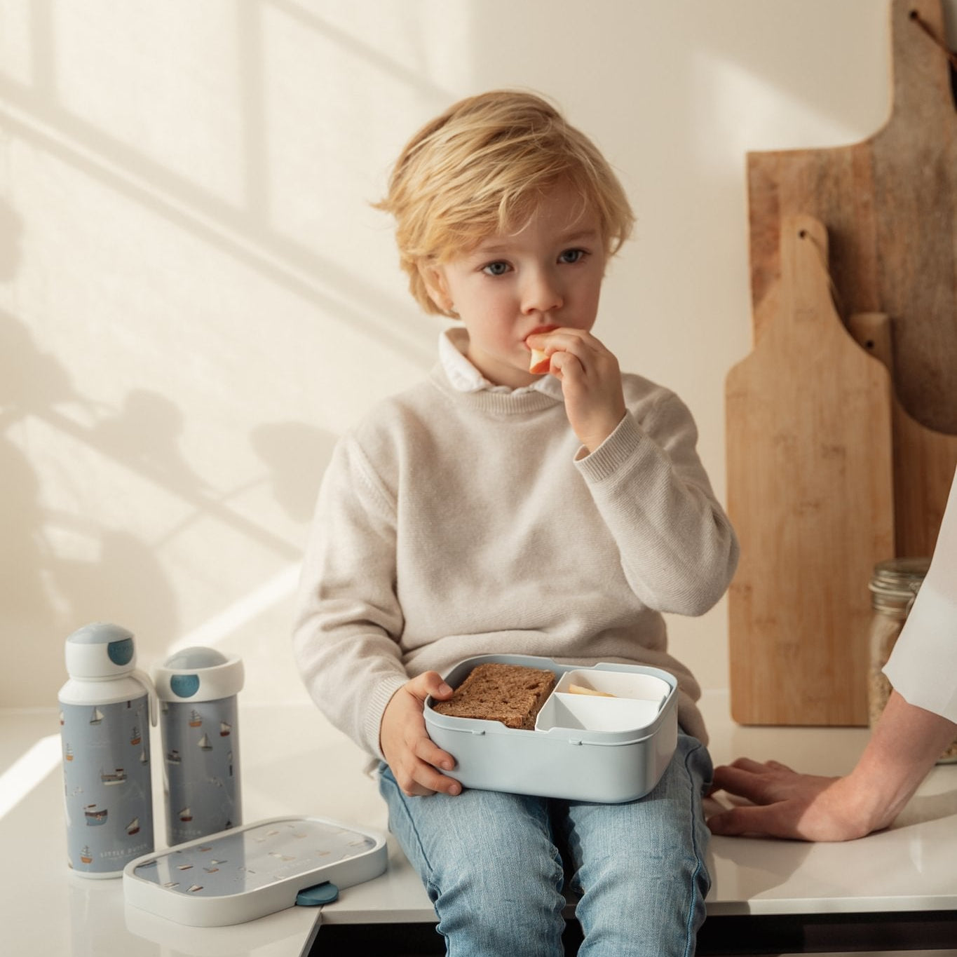 Little Dutch Pietų dėžutės ir gertuvės rinkinys „Sailors Bay“ - Uogų kopos