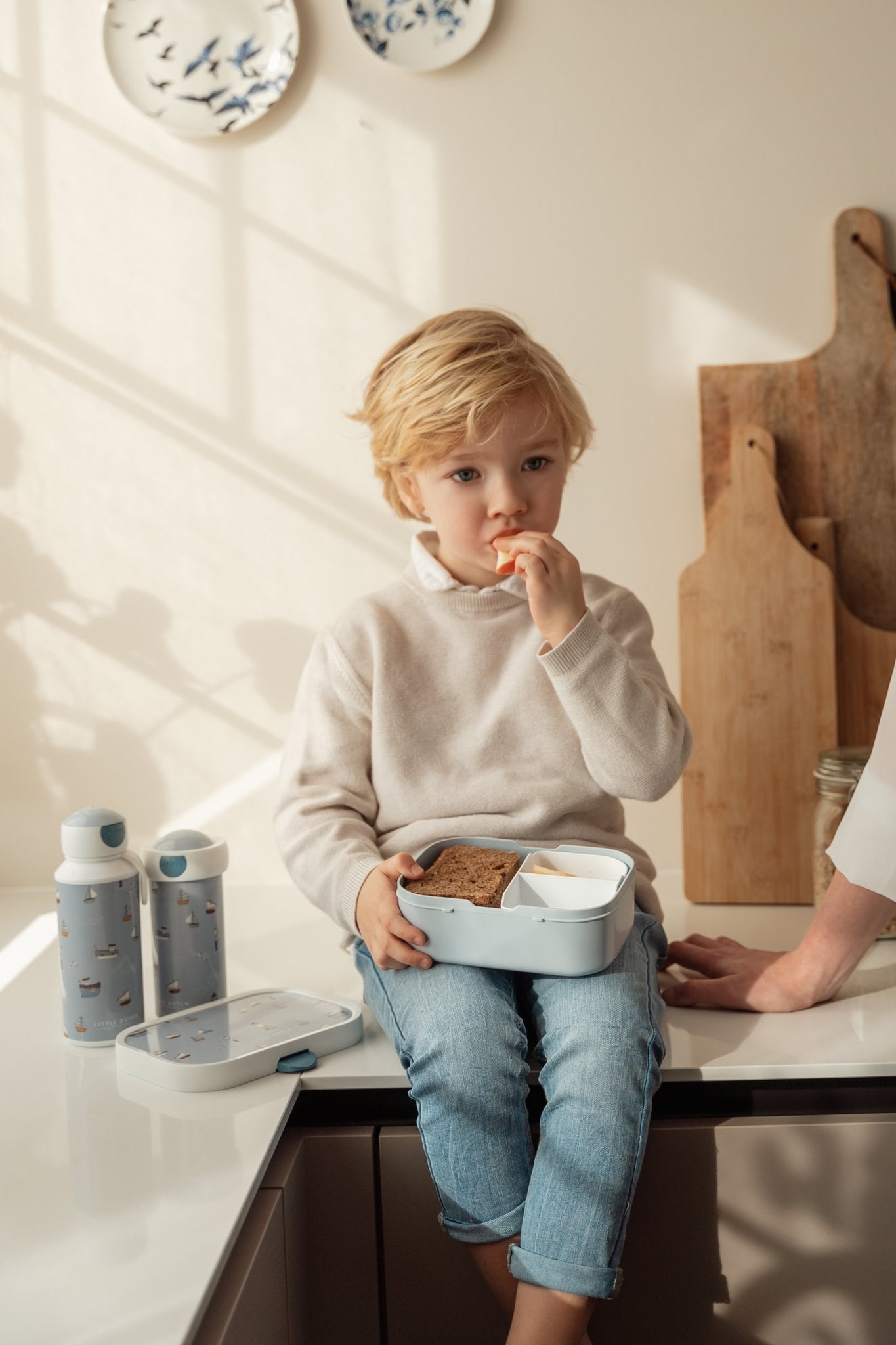 Little Dutch Pietų dėžutės ir gertuvės rinkinys „Sailors Bay“ - Uogų kopos