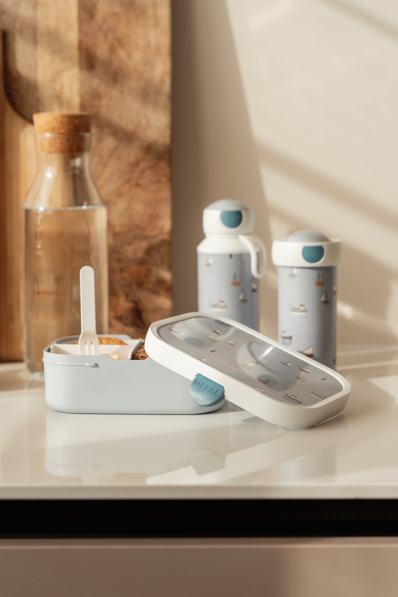 Little Dutch Pietų dėžutės ir gertuvės rinkinys „Sailors Bay“ - Uogų kopos