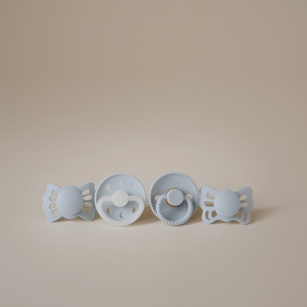 FRIGG Pirmieji kūdikio čiulptukai 4vnt. - Moonlight Sailing - Uogų kopos