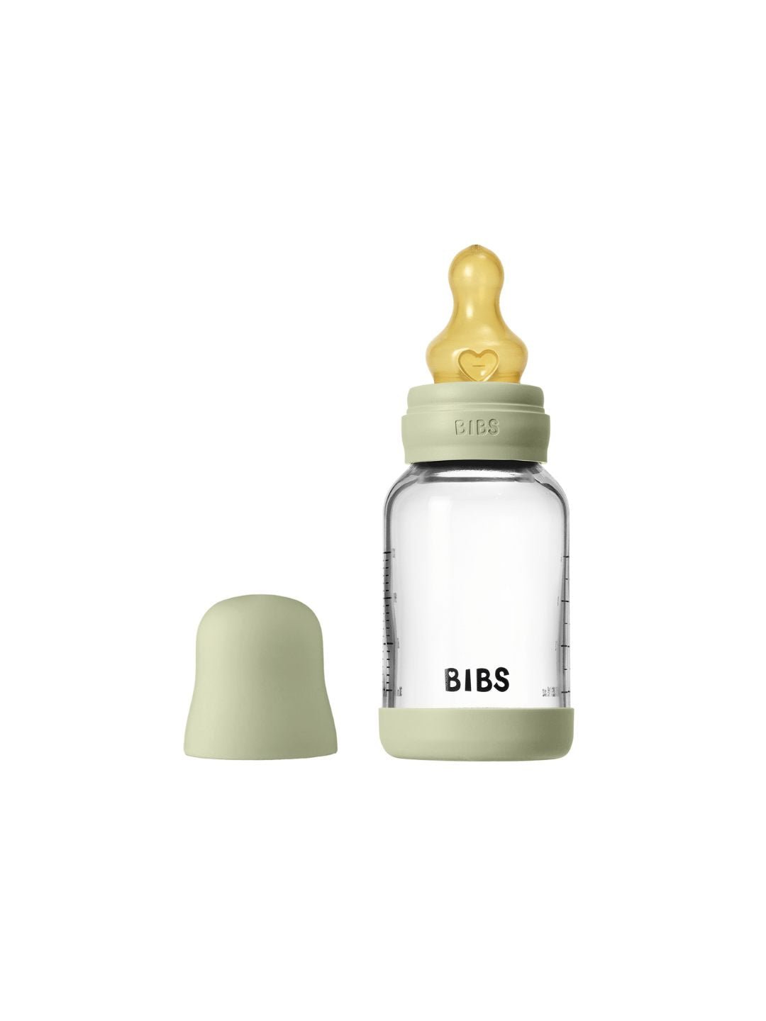 BIBS Plastikinis kūdikio buteliukas, pilnas komplektas 150ml - Sage - Uogų kopos