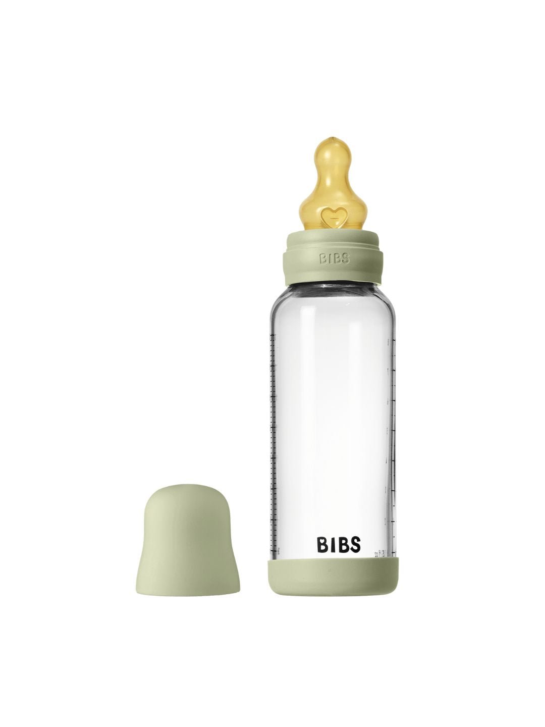 BIBS Plastikinis kūdikio buteliukas, pilnas komplektas 270ml - Sage - Uogų kopos