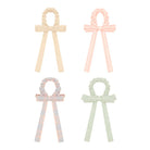 MIMI & LULA Plaukų gumyčių rinkinys - Summer Stripes Bow Schrunchies - Uogų kopos