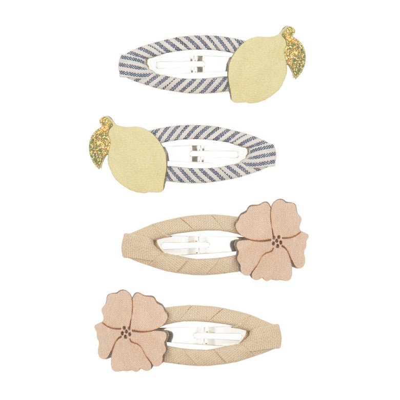 MIMI & LULA Plaukų segtukų rinkinys - Lemon Blossom Clic Clacs - Uogų kopos