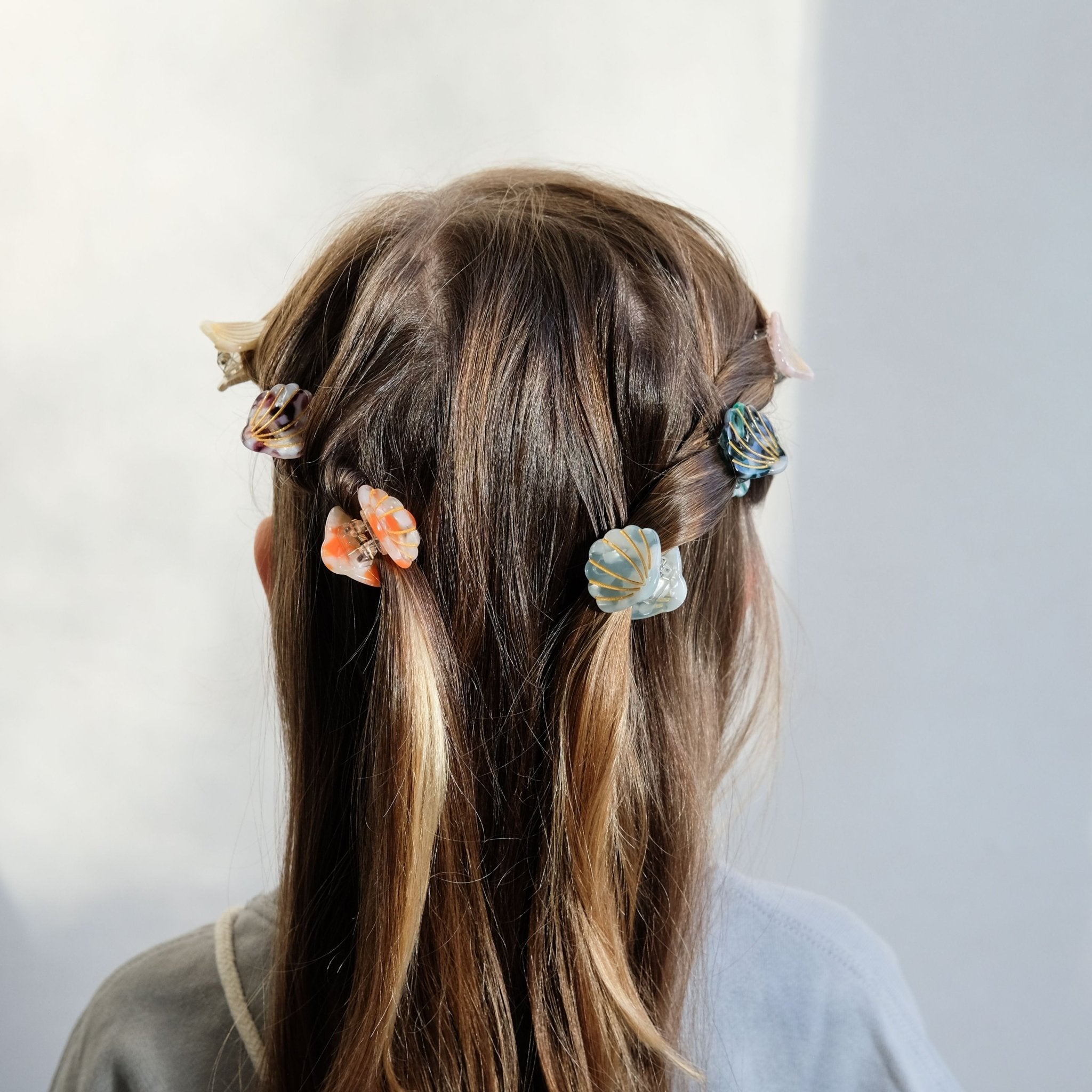 MIMI & LULA Plaukų segtukų rinkinys - Mini Shell Claw Clips - Uogų kopos