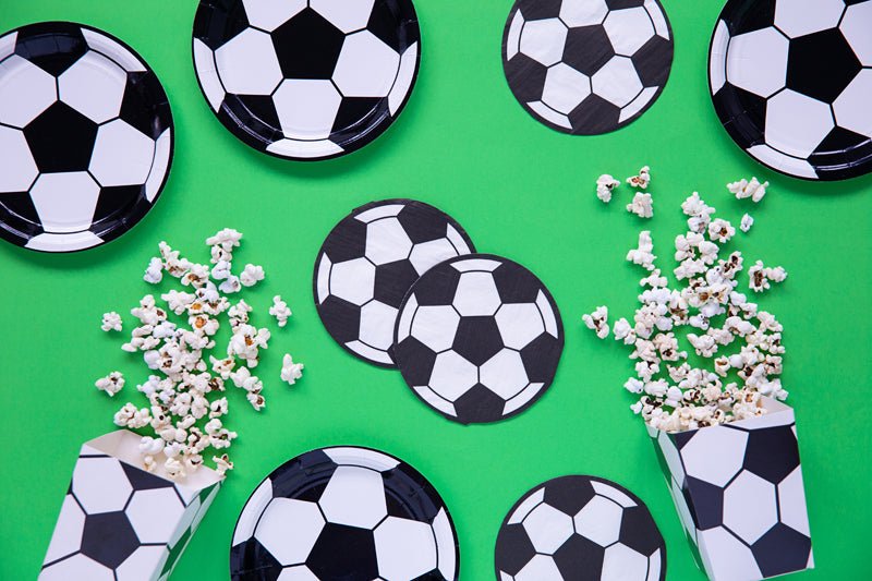 PartyDeco Popierinės servetėlės „Futbolas“, 13,5 cm - Uogų kopos
