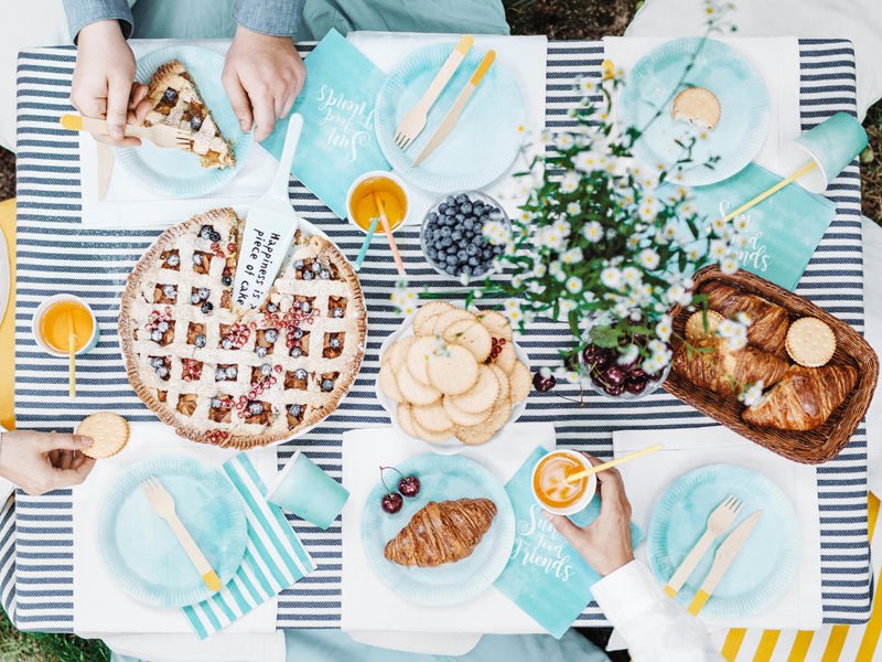 PartyDeco Popieriniai šiaudeliai „Summer time“, 19,5 cm, 10 vnt. - Uogų kopos