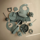 Mushie Prilimpantis silikoninis dubenėlis - Žalia - Uogų kopos