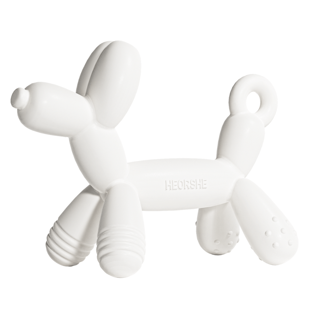 HEORSHE Puppy silikoninis kramtukas - Balta - Uogų kopos