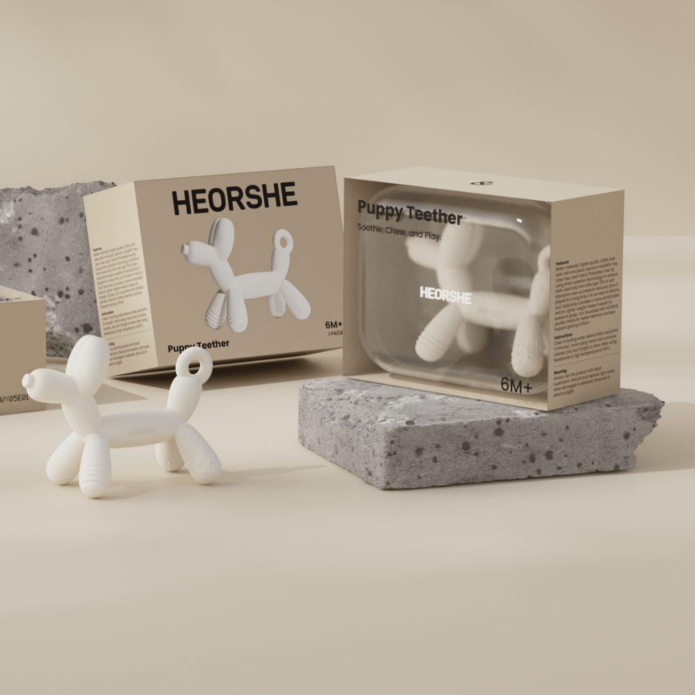 HEORSHE Puppy silikoninis kramtukas - Rožinė - Uogų kopos