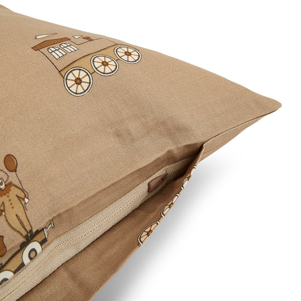 Nuuroo Satino patalynės komplektas 70x100cm - Train - Uogų kopos