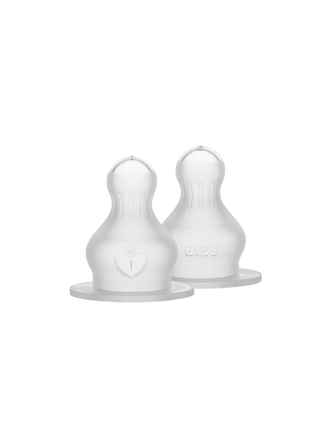 BIBS Silikoniniai buteliuko žindukai 2vnt. - Fast Flow - Uogų kopos