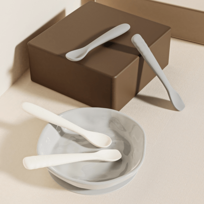 HEORSHE Silikoniniai įrankiai vaikams - Balta - Uogų kopos