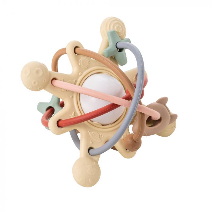 NATTOU Silikoninis barškutis „Galaktika" - Ruda - Uogų kopos