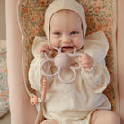 Mushie Silikoninis čiulptuko laikiklis „Hera“ - Rožinė - Uogų kopos