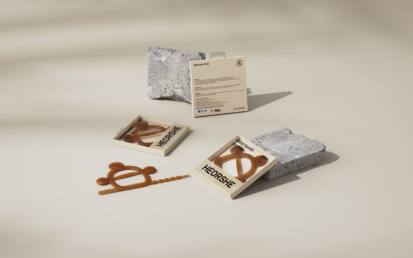 HEORSHE Silikoninis Kramtukas – Apyrankė - Uogų kopos